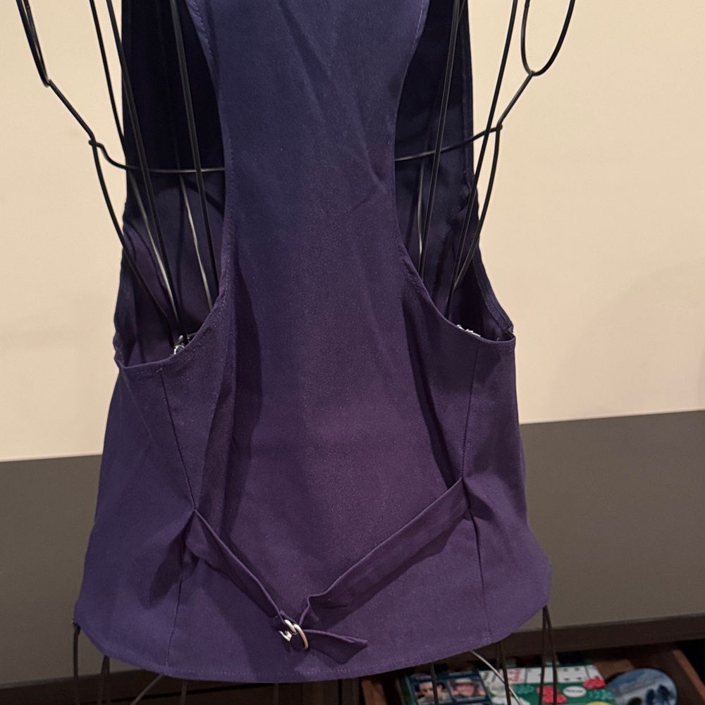 Purple Button-Up Vest - Picture 3 of 5